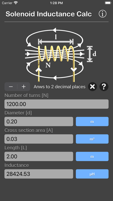 Solenoid Inductance Calculator screenshot 3