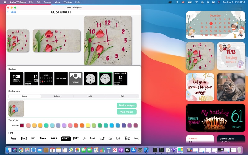 color widgets mac