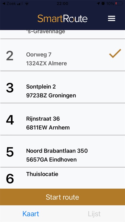 SmartRoute - Bezorg App screenshot-3