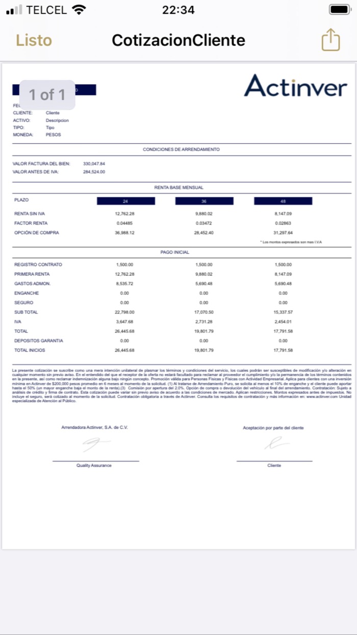 Actinver Arrendadora