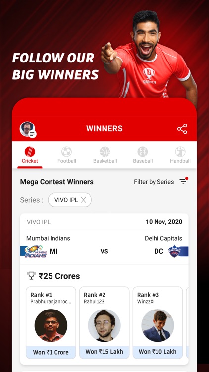 Dream11 Fantasy Sports screenshot-5