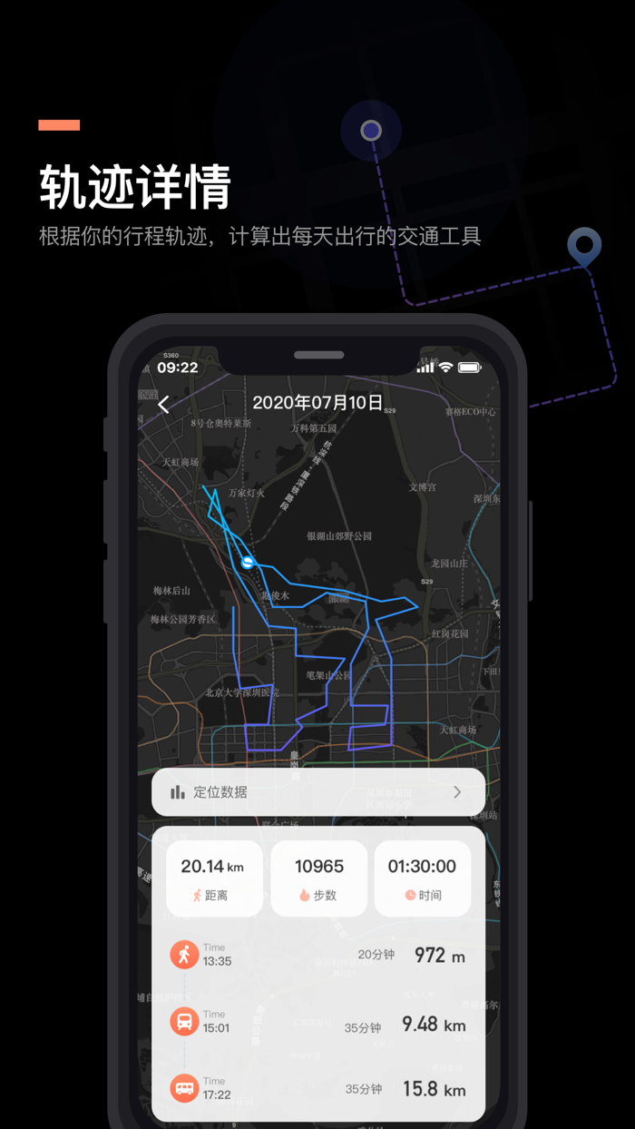 足迹 - 每日轨迹、出行日记