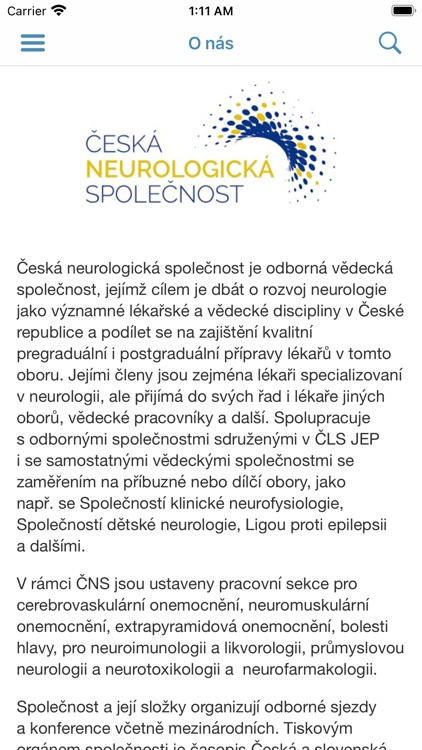 Česká neurologická společnost screenshot-6