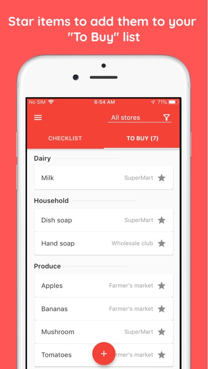 Grocery Checklist - Beyya
