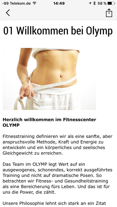 Sport- und Fitnesscenter OLYMP screenshot 2