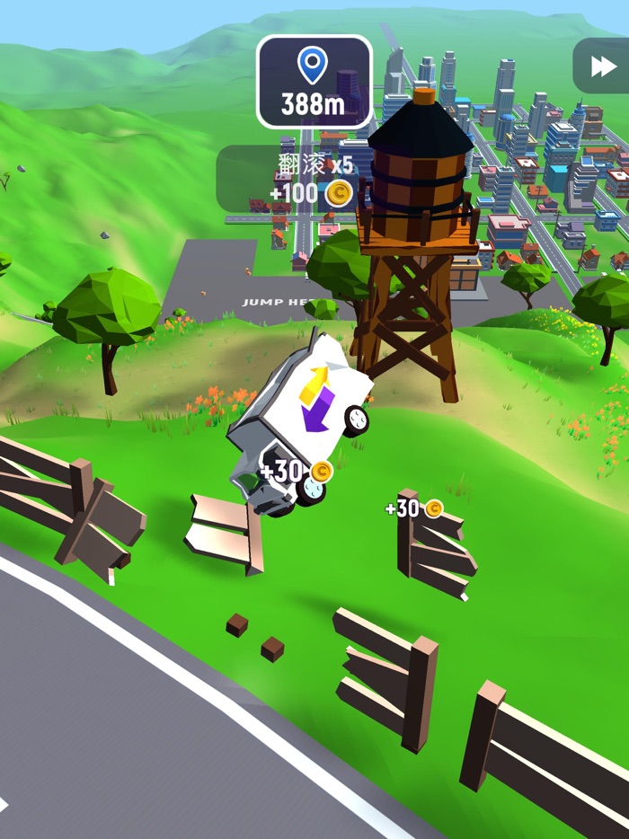 疯狂速递 汽车跳跃和毁灭模