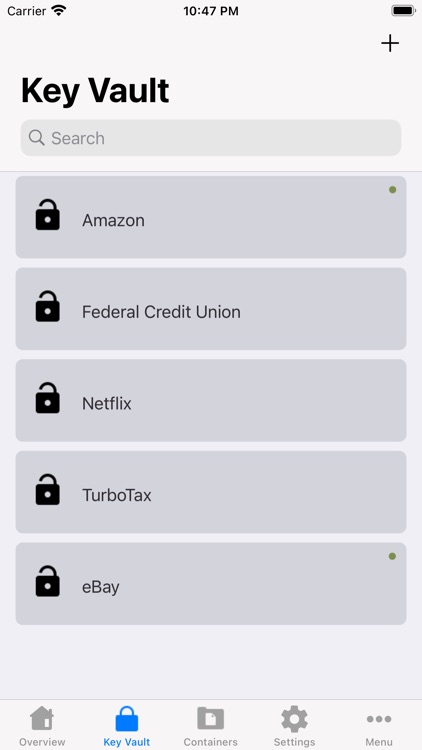 Coffre Noir - password manager