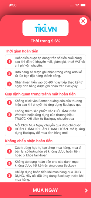 BackPay - Hoàn tiền Mua sắm(圖2)-速報App