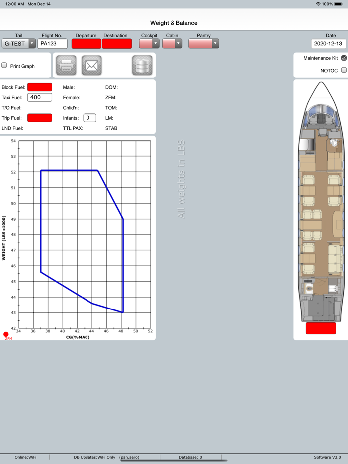 Weight and Balance GV,GVI,GVII