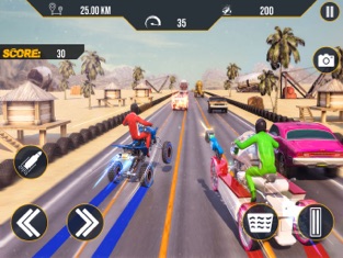 ATV Quad Bike Traffic Shooter, game for IOS