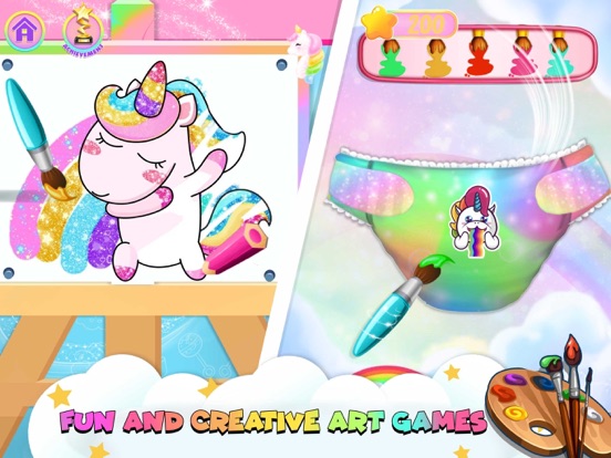 iPad Image of Unicorn Mommy Care Game