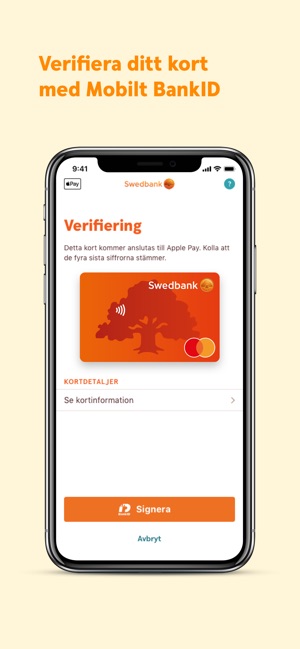 Swedbank plånbok i App Store