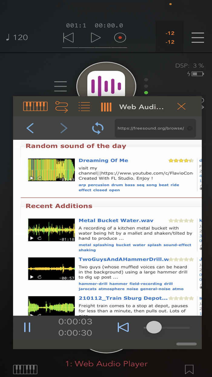 Web Audio Player