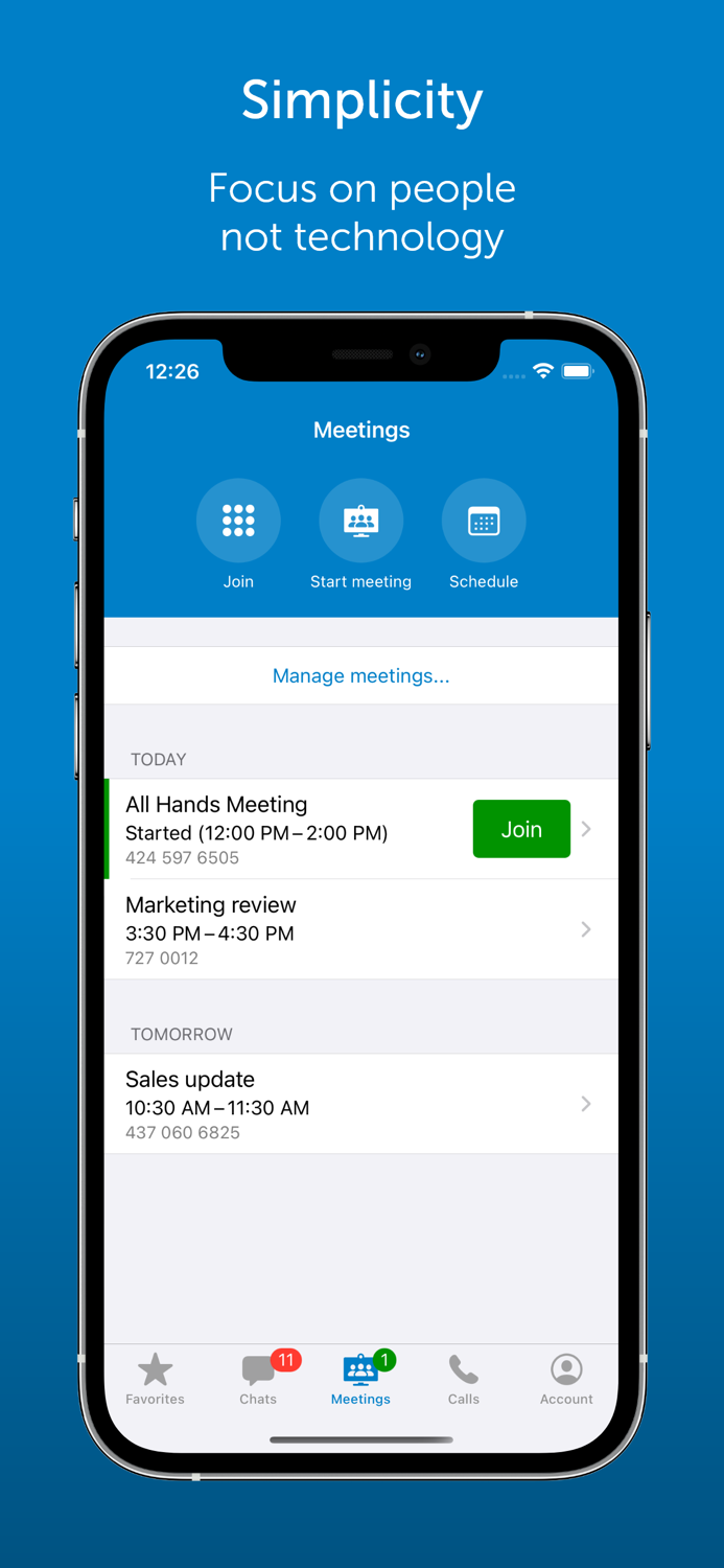 StarLeaf chat, meet and call