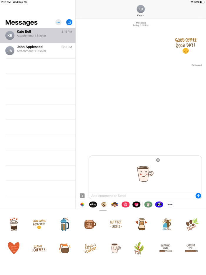 Love Coffee Stickers