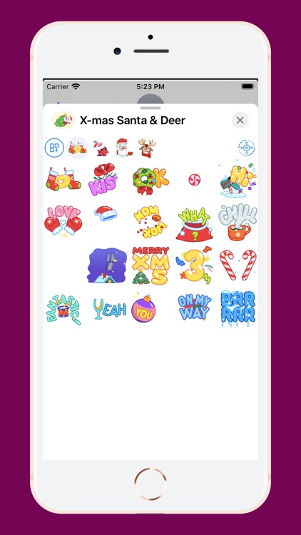 X-mas Santa & Deer