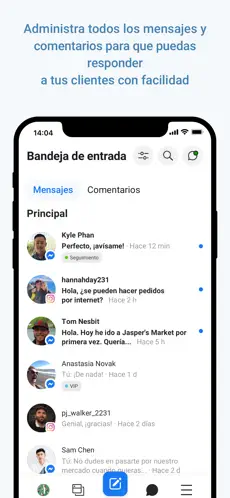 Snímek obrazovky 1 Meta Business Suite iphone