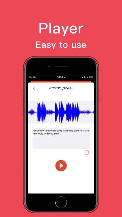 Voice Recorder for iPhone App