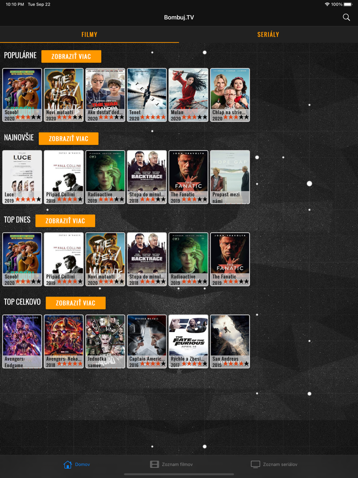 Filmy a seriály - Bombuj