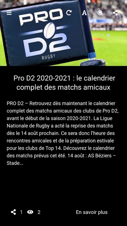 Rugby à XV, Fédérale 2 Sarlat. screenshot-3