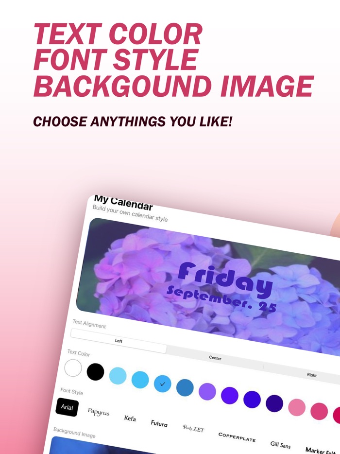 Calendar Widget - Photo Widget