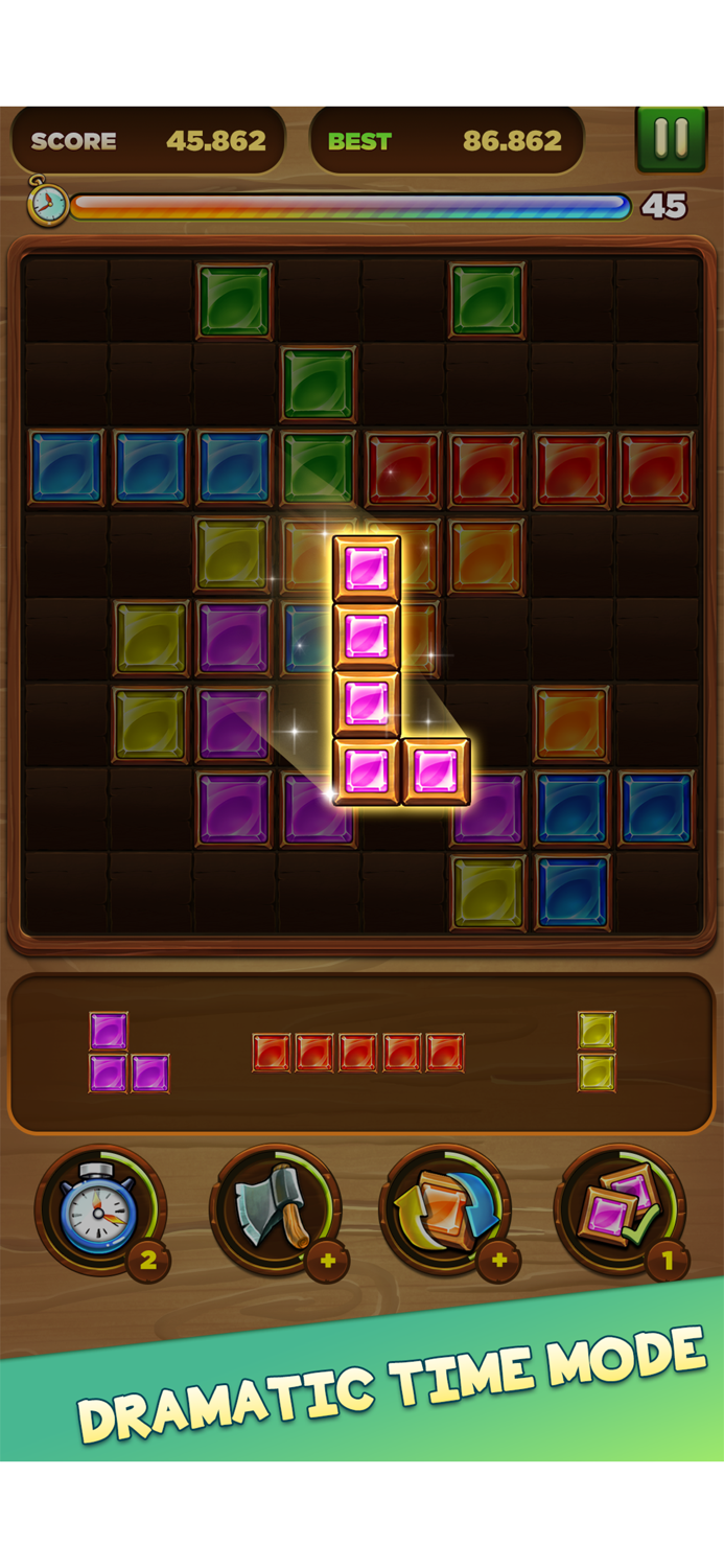 Wood block puzzle blast