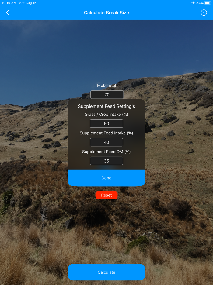 Farmers Grazing Calculator