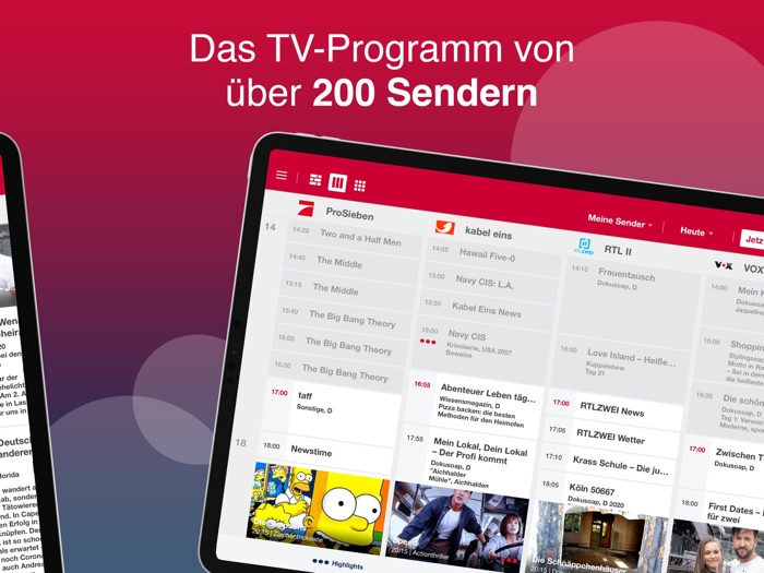 TV Today - Fernsehprogramm