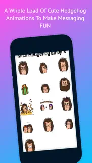 mitzi hedgehog emoji's iphone screenshot 2
