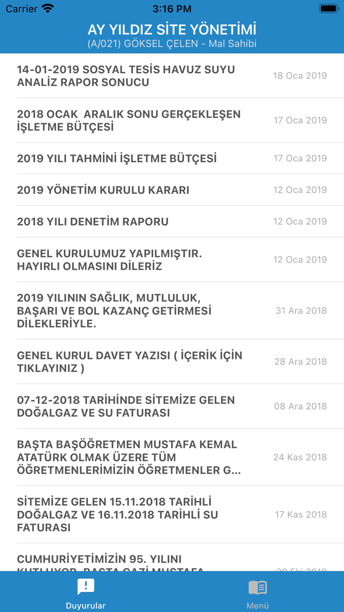 1K Bina ve Site Yönetimi