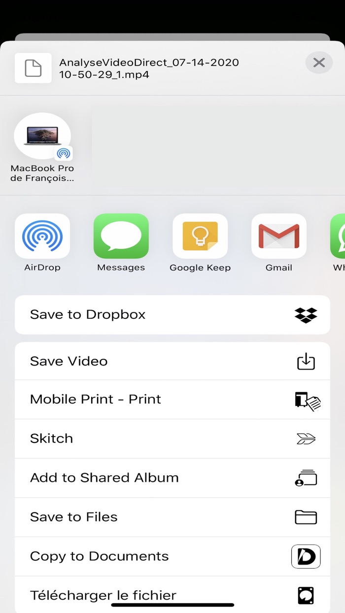 EPS Analyse Vidéo Direct