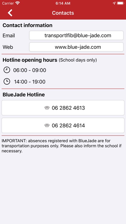 Blue Jade School Minibus