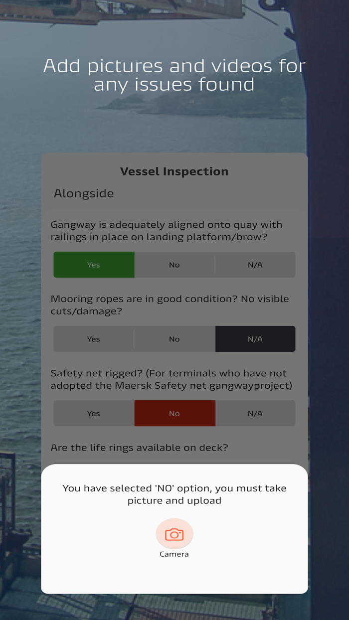 APMT Vessel Inspection