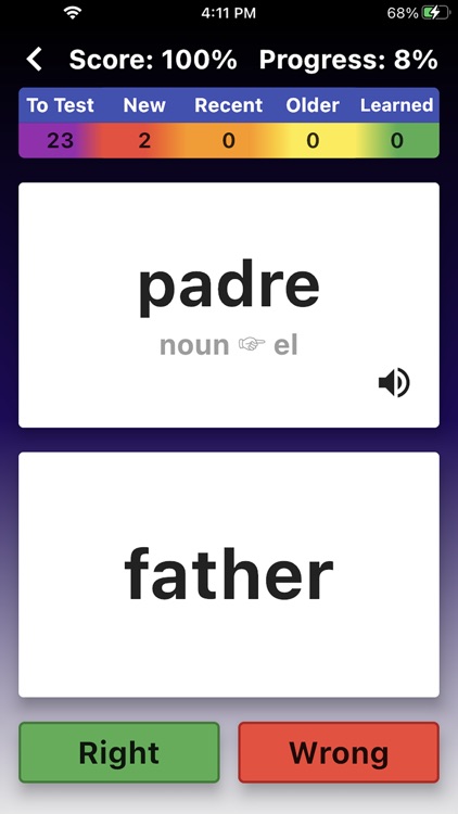 Learn Spanish Words Flashcards