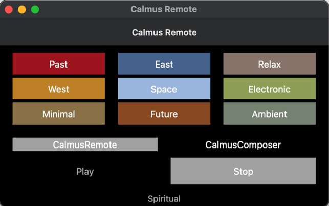 ‎Captura de pantalla del control remoto Calmus