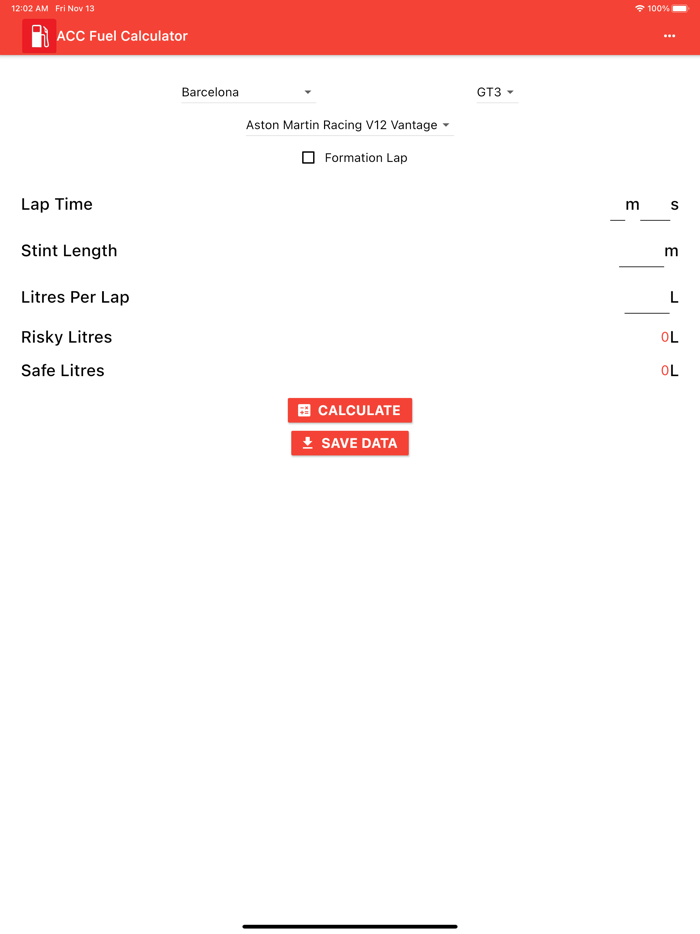 ACC Fuel Calculator Pro
