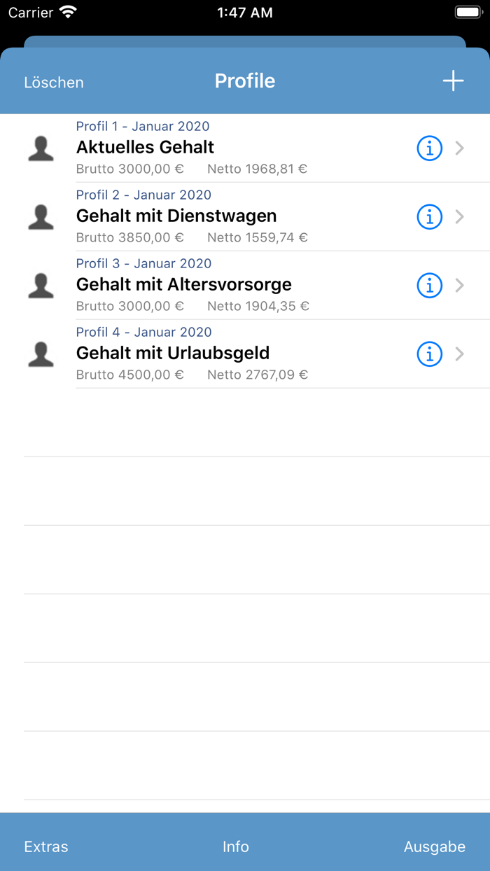 Nettolohn 2021 für iPhone