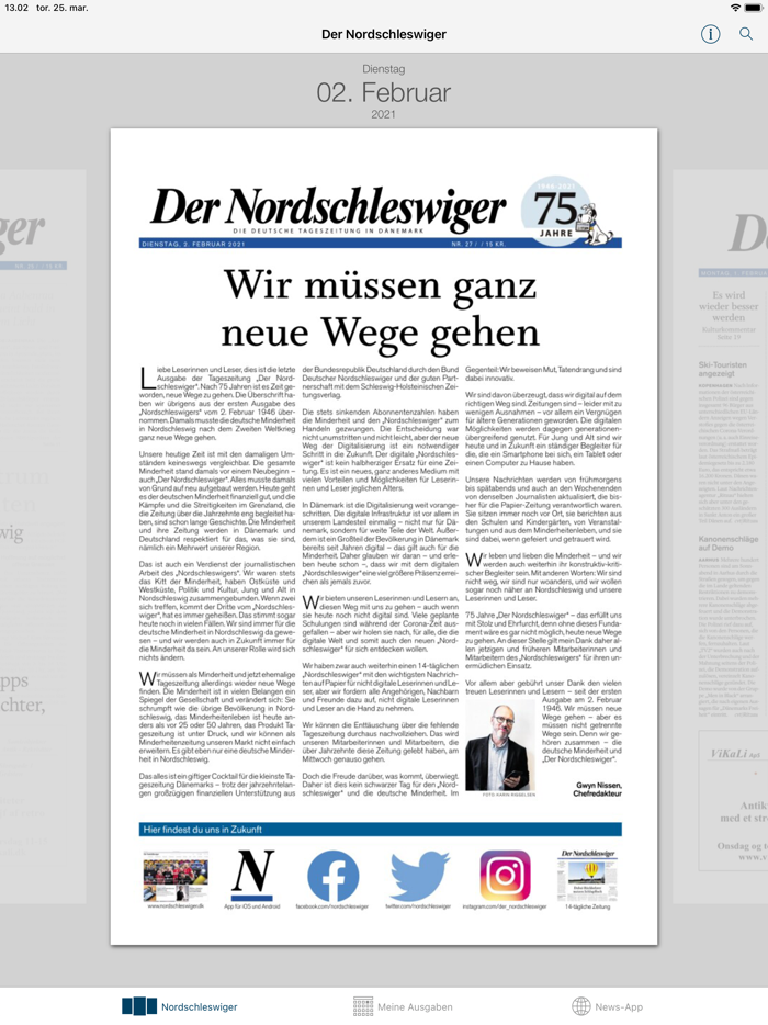 E-Archiv Der Nordschleswiger