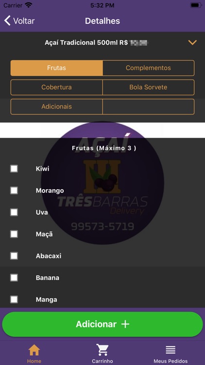 Açaí Três Barras