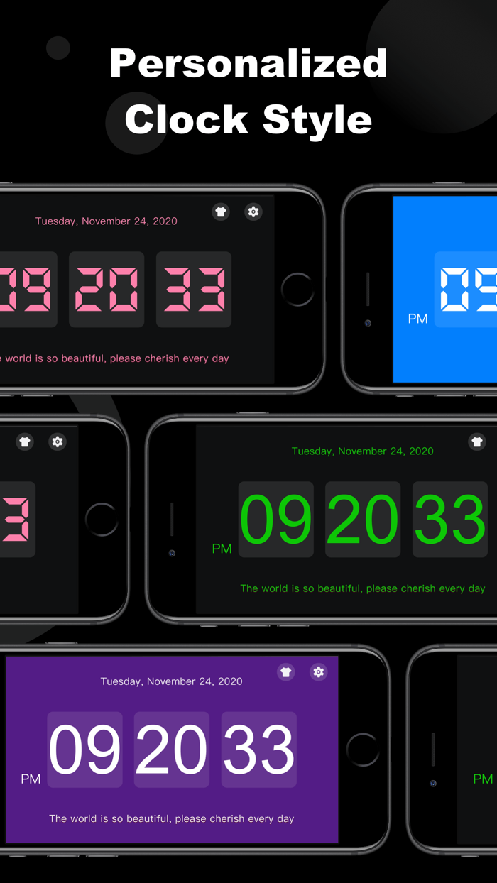 Digital Analog Clock Widget .