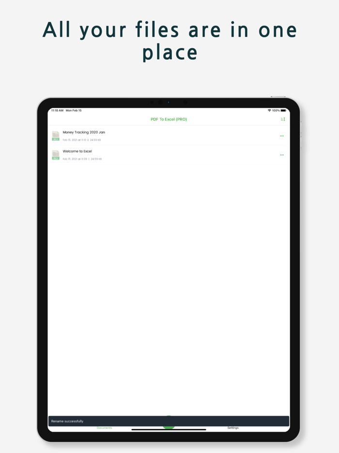 PDF to Excel by Alphadocs