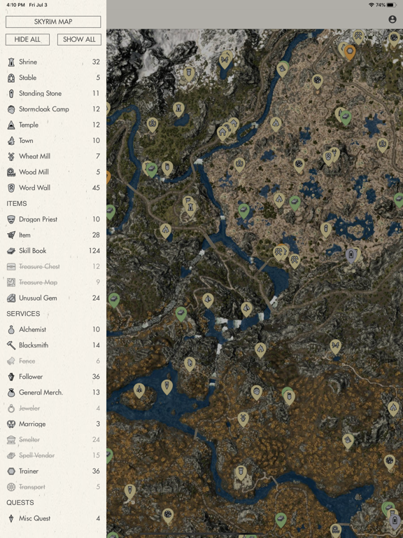 MapGenie: Map for TES:V screenshot 2