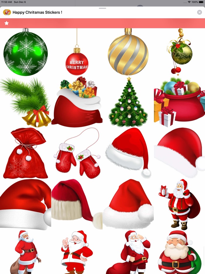 Happy Christmas Stickers