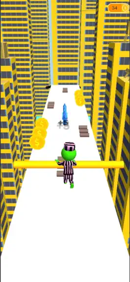 Game screenshot Roof Rails Jump : Fall Race 3D apk