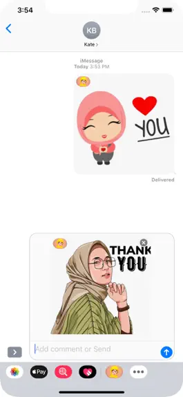 Game screenshot Hijab Girl Stickers apk