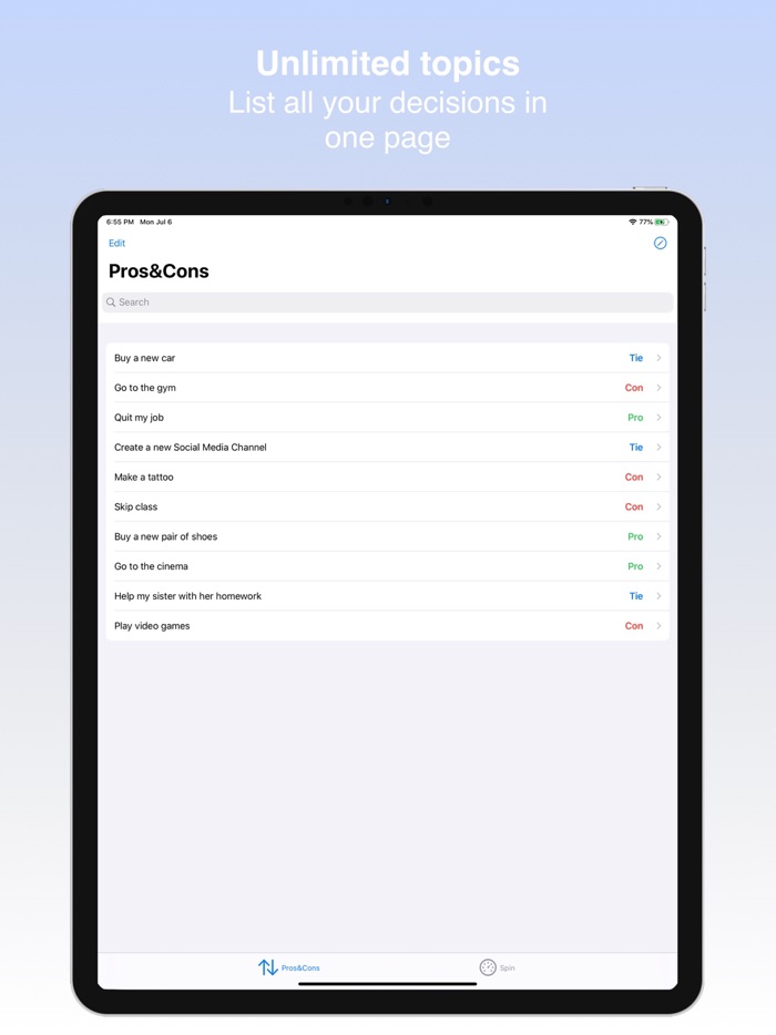 Decision Pro - Pros and Cons