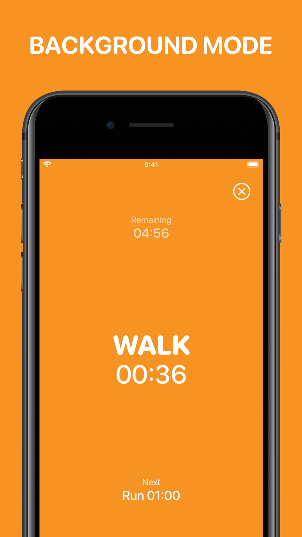does 'run app have interval timer