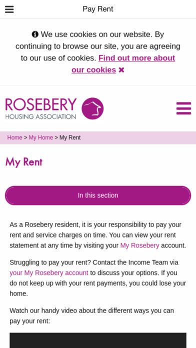 Rosebery Housing Association screenshot 3