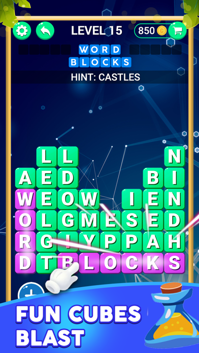 WORD BLOCKS: GUESS PUZZLE LINK screenshot 2