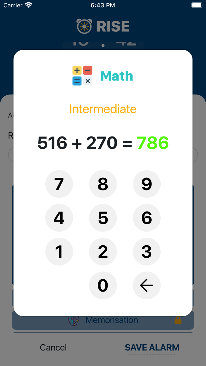 Rise Alarm Wake Up Game